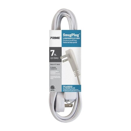 Prime Wire & Cable EXTN CORD 16/2 SPT-2 7'L EC920607